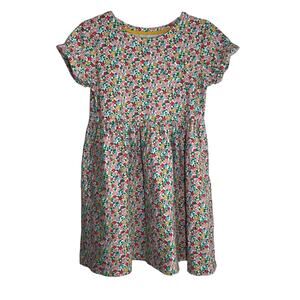 Mini Boden Multi Floral Fun Jersey Casual Dress Girls 9/10